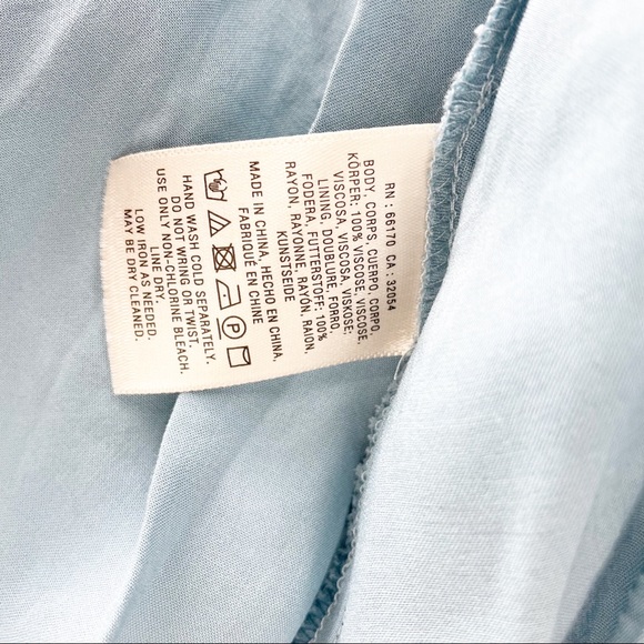 NWT Maeve Anthropologie Rosalia Wrap Dress Size 8 Blue Bird Print Ruffle - Picture 9 of 12